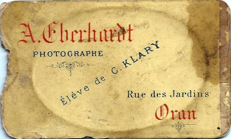 Avant la carte postale, la photo-carte à Oran : Cabessa, Eberhardt, Bruneau, Le Phénix, etc.